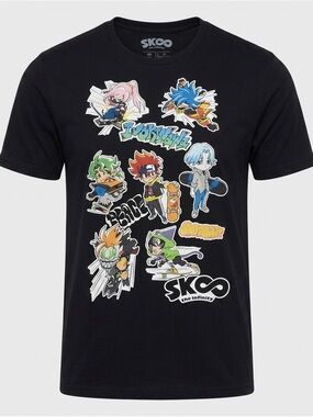 New SK8 the Infinity Chibi Sticker T-Shirt Hot Topic